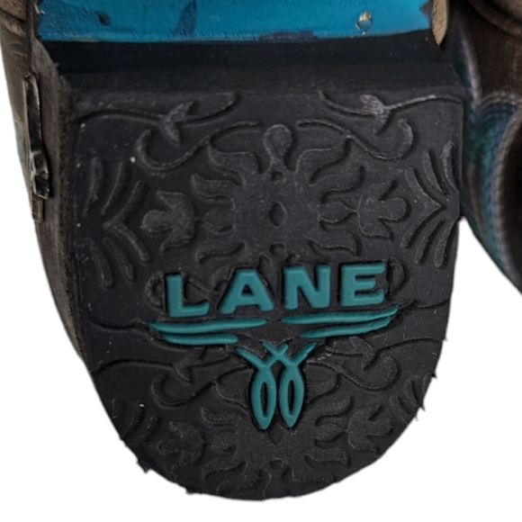 New...LANE Cowboy Brown Saratoga Boots...Size 5 - Picture 9 of 12